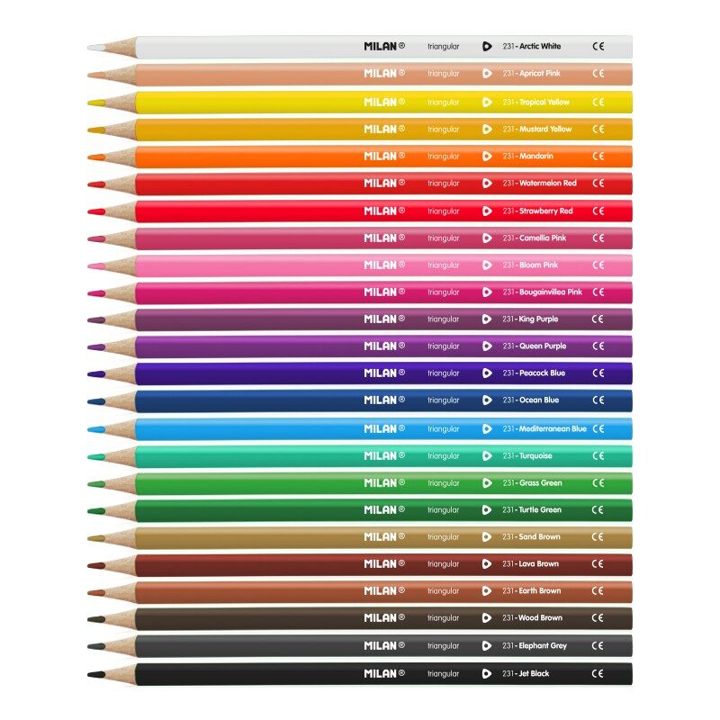    Caja 24 lápices de colores triangulares