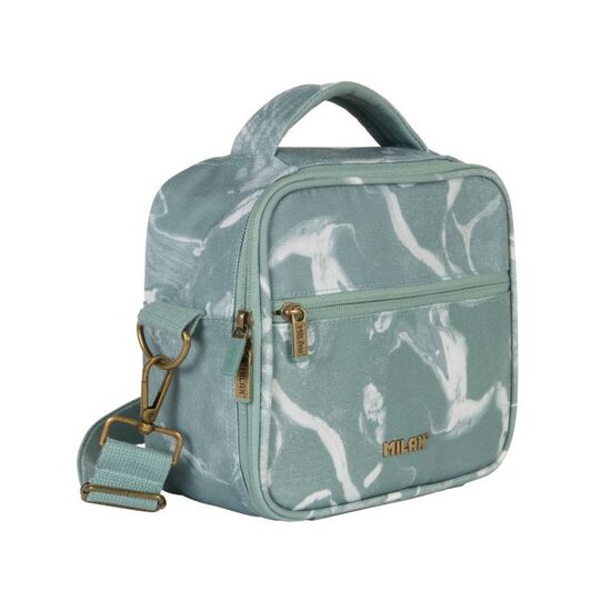 Bolsa isotérmica porta alimentos (3,5 L) con 3 recipientes, serie Lava,verde