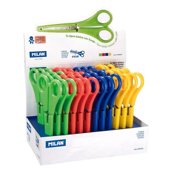 Caja expositora 24 tijeras con funda Case