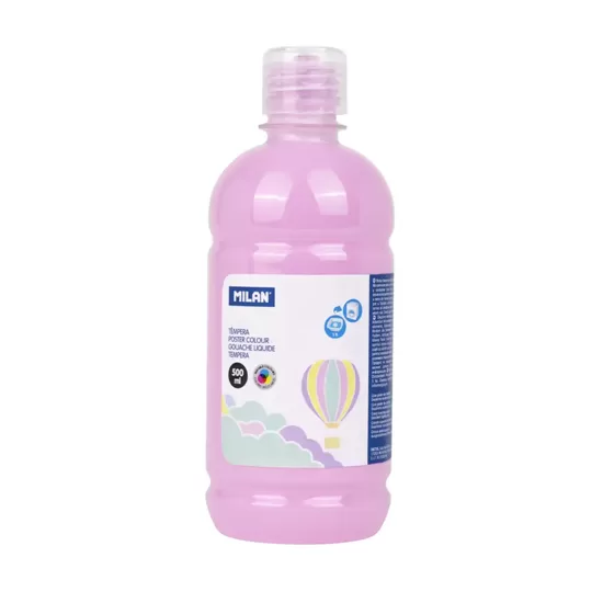 Botella témpera 500 ml rosa pastel