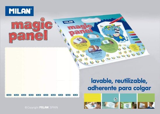 MAGIC PANEL CON 5 ROTULADORES SUPERLAVABLES + 6 HOJAS PARA COLOREAR