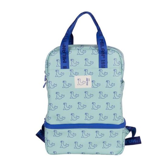 Mochila infantil con compartimento isotérmico de 2 L (capacidad total9,5 L), colección 460 since 1918, verde