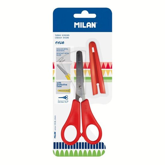 Blíster tijeras con funda Case rojas