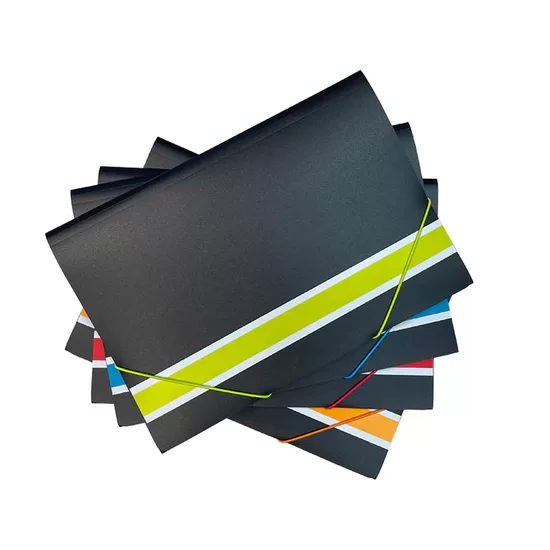 Carpeta con liga colores surtidos tamaño legal