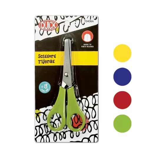 Tijera escolar 5 1/4 colores surtidos