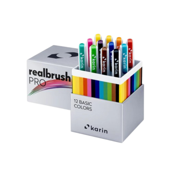Brush Marker PRO 12 pcs basic colores