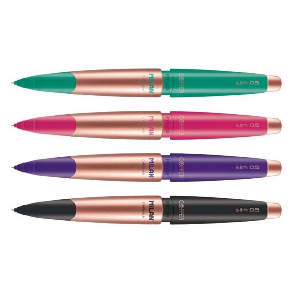 Portaminas eraser&pencil MILAN CAPSULE Slim SILVER 0.5 - Librería