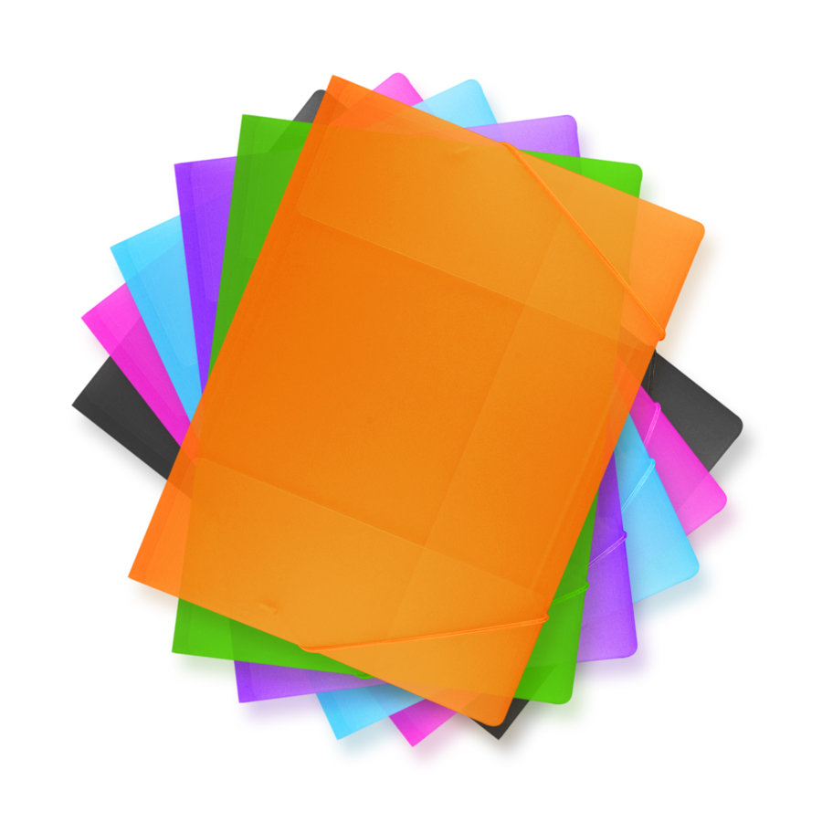 Carpeta con liga colores surtidos tamaño legal