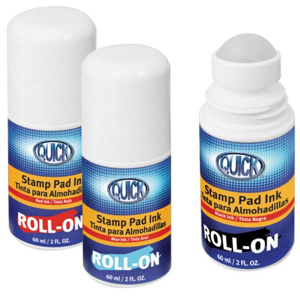 Tinta azul para sellos en roll-on